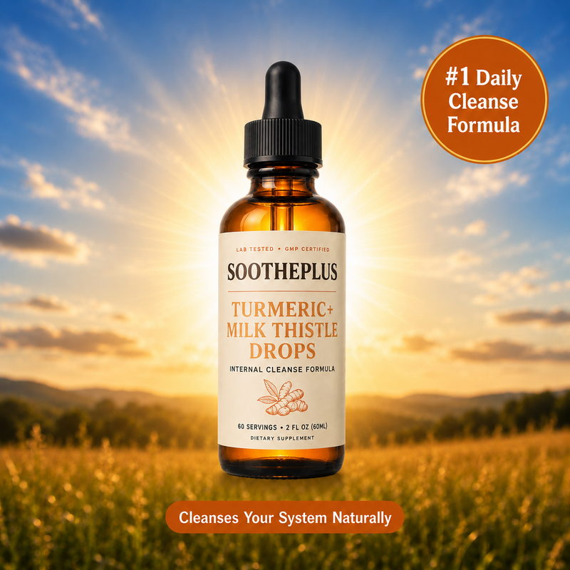 SOOTHEPLUS - TURMERIC + MILK THISTLE DROPS TO CLEANSE YOUR LIVER