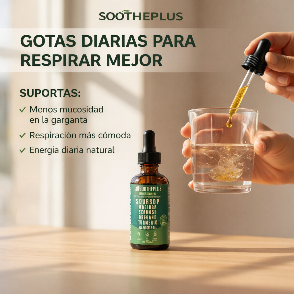 Gotas de Guanábana para aliviar la mucosidad