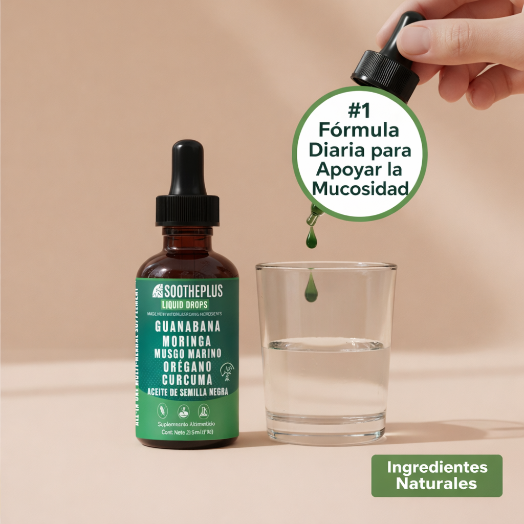 Gotas de Guanábana para aliviar la mucosidad