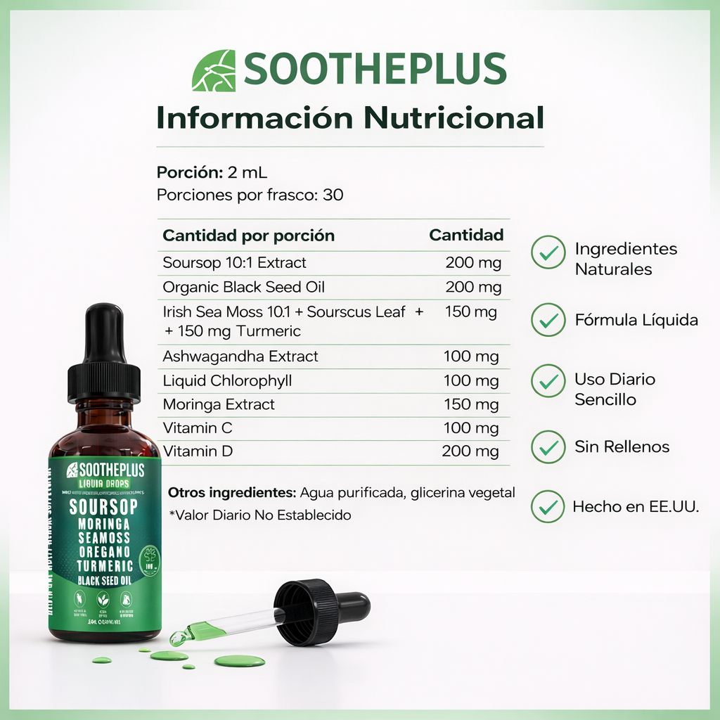 Gotas de Guanábana para aliviar la mucosidad