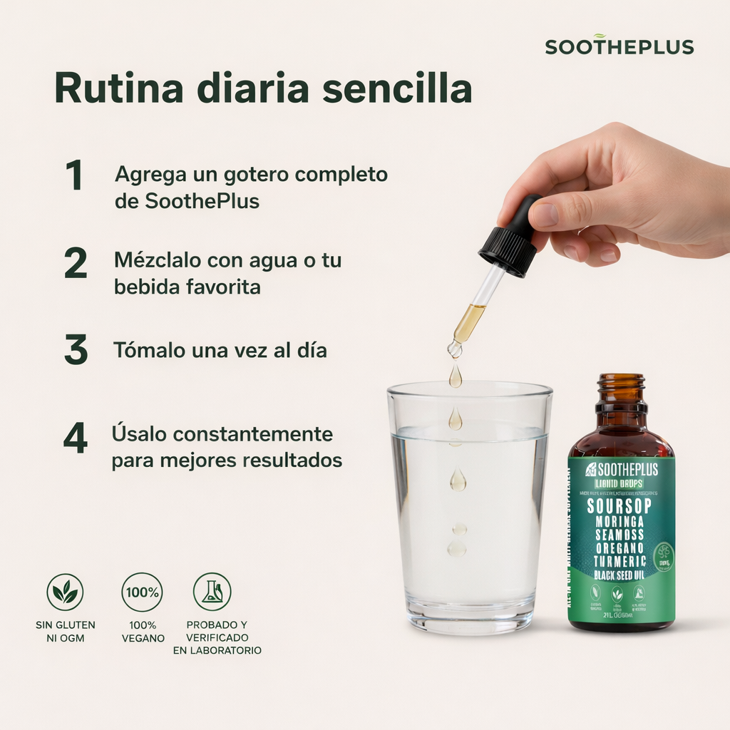 Gotas de Guanábana para aliviar la mucosidad