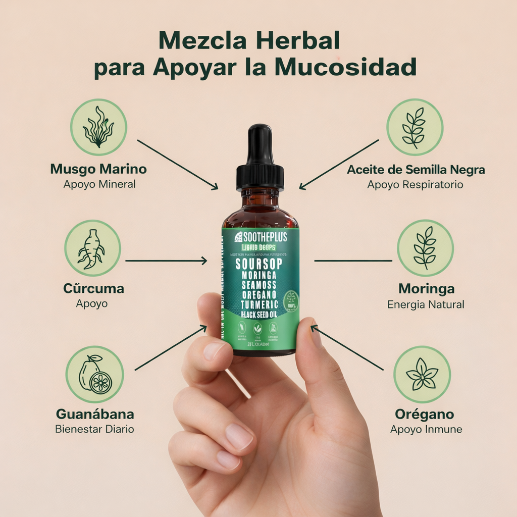 Gotas de Guanábana para aliviar la mucosidad
